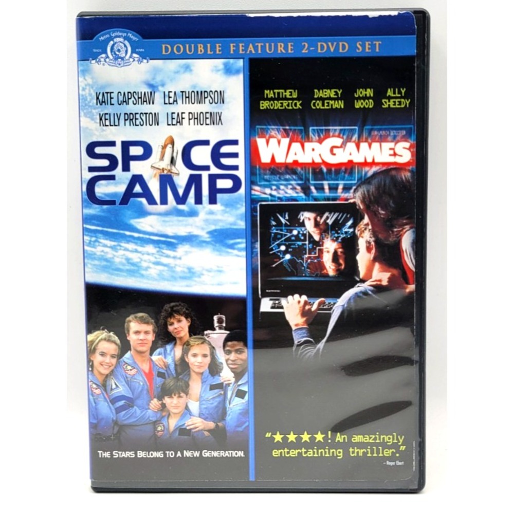 Double Feature: Space Camp War Games DVD 1983 2-Disc Set Movie Sci- Fi Oop Rare